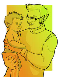 Linework with gradient color